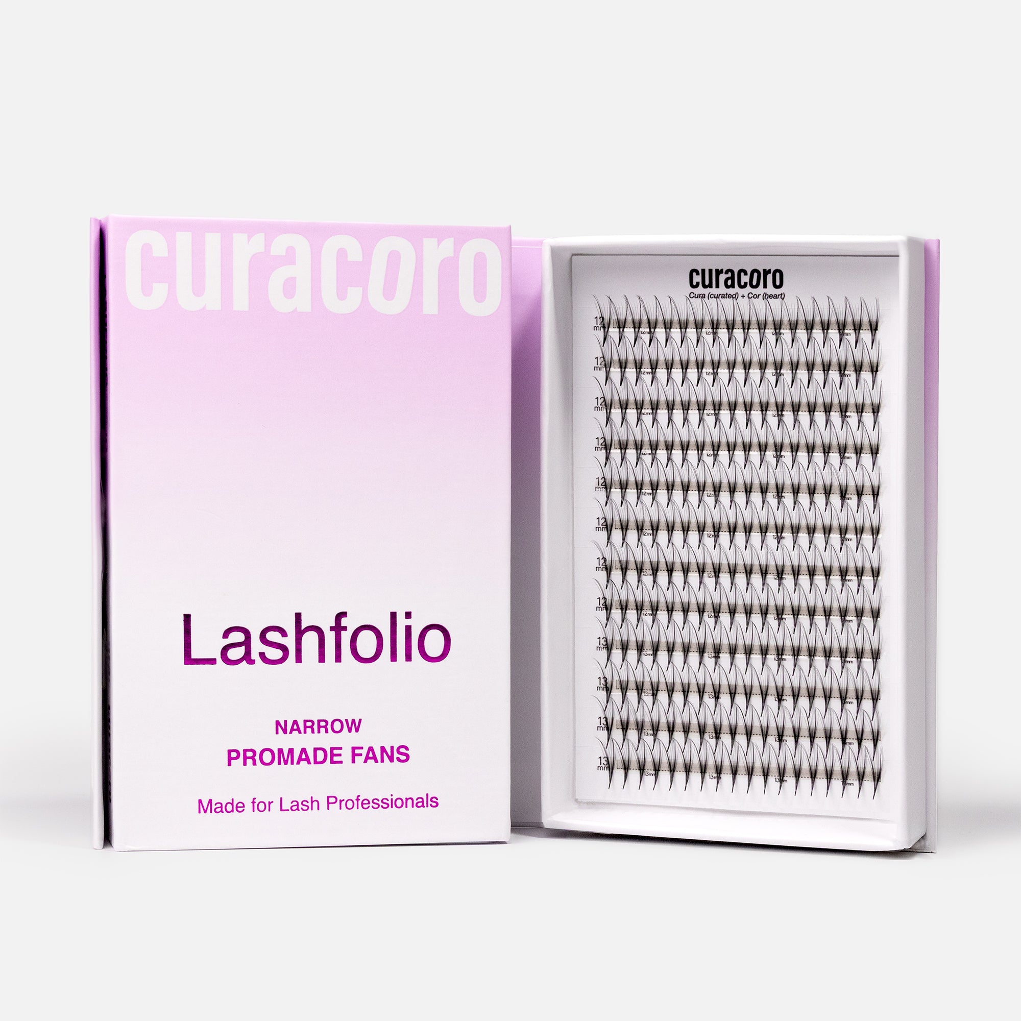 LashFolio Narrow Promade Fans Double Spike 7D 0.05 (384 fans)