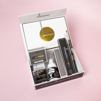 Lash & Brow Lamination Kit products displayed in box