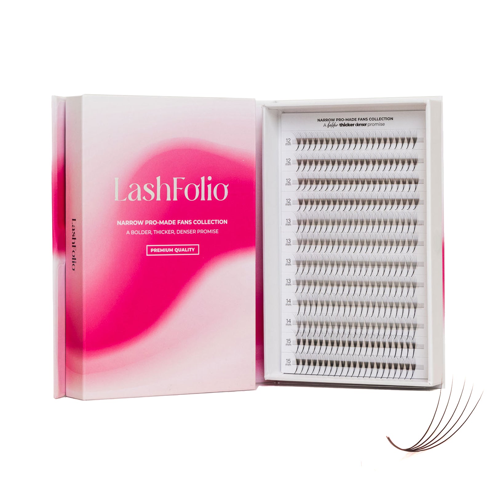 LashFolio Promade fans 5D 0.07 (LB & LC Curl)