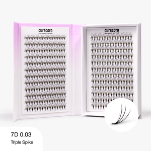 Pestañas postizas LashFolio Promade con triple punta 7D 0,03