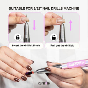 How to insert the drill bits instruction