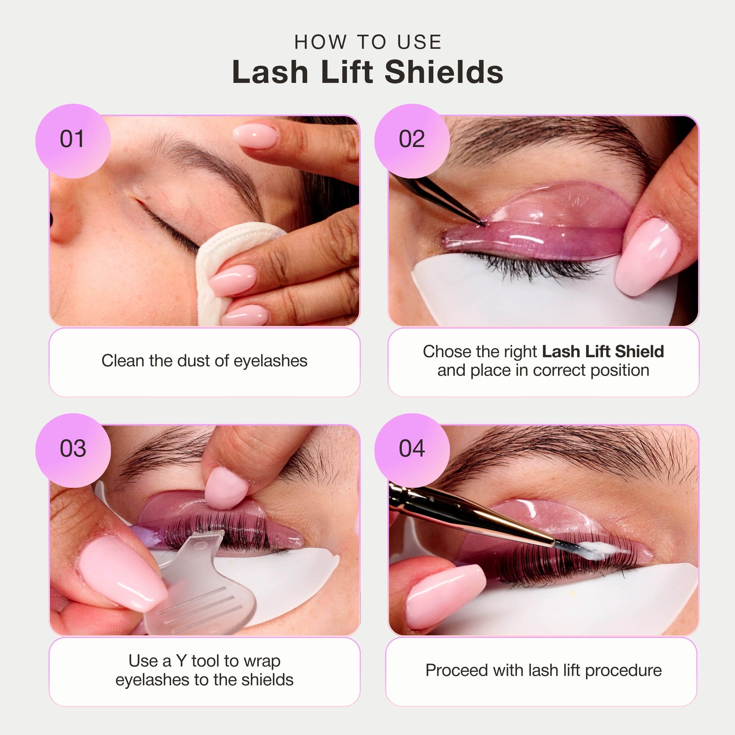 Lash Lift Shields - Coral Crest