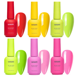 Neon Pop - Solid Gel Nail Collection (6 Shades / 15ml Each)