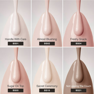 Everyday Nude - Solid Color Gel Nail Collection (6 Shades / 15ml Each)