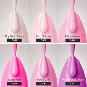 Pretty in Pink - Solid Gel Nail Collection (6 Shades / 15ml Each)