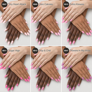 Pretty in Pink - Solid Gel Nail Collection (6 Shades / 15ml Each)