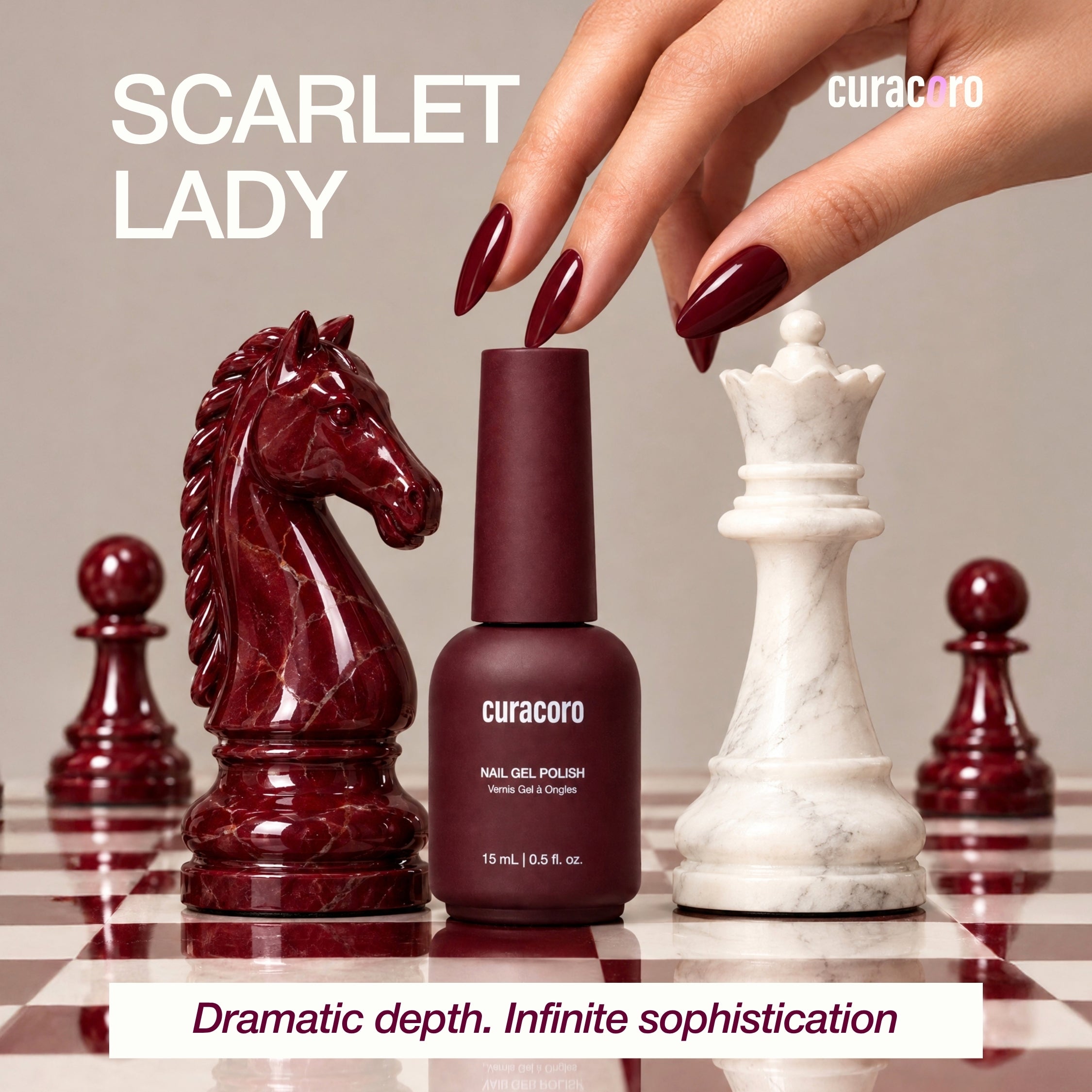 Scarlet Lady Collection - Solid Gel Nail Collection (6 Shades / 15ml Each)