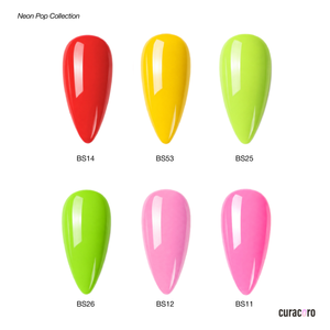 Neon Pop - Solid Gel Nail Collection (6 Shades / 15ml Each)