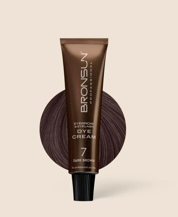 Bronsun Brow and Lash Cream Dye - Dark Brown 