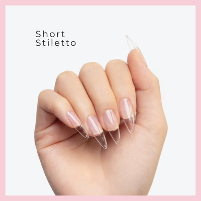 Pontas de gel macio Curacoro ProNail - Stiletto