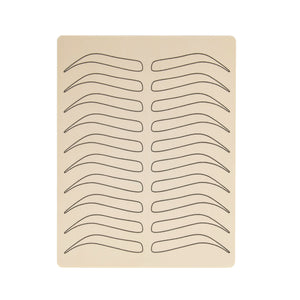 Silicon Practice mat for Eyebrow Permanent Makeup standing in front of a white background.