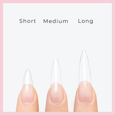 Pontas de gel macio Curacoro ProNail - Stiletto