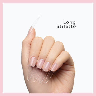 Pontas de gel macio Curacoro ProNail - Stiletto