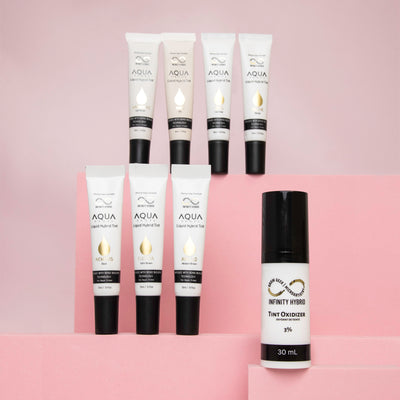 Brow tint shades collection - products display