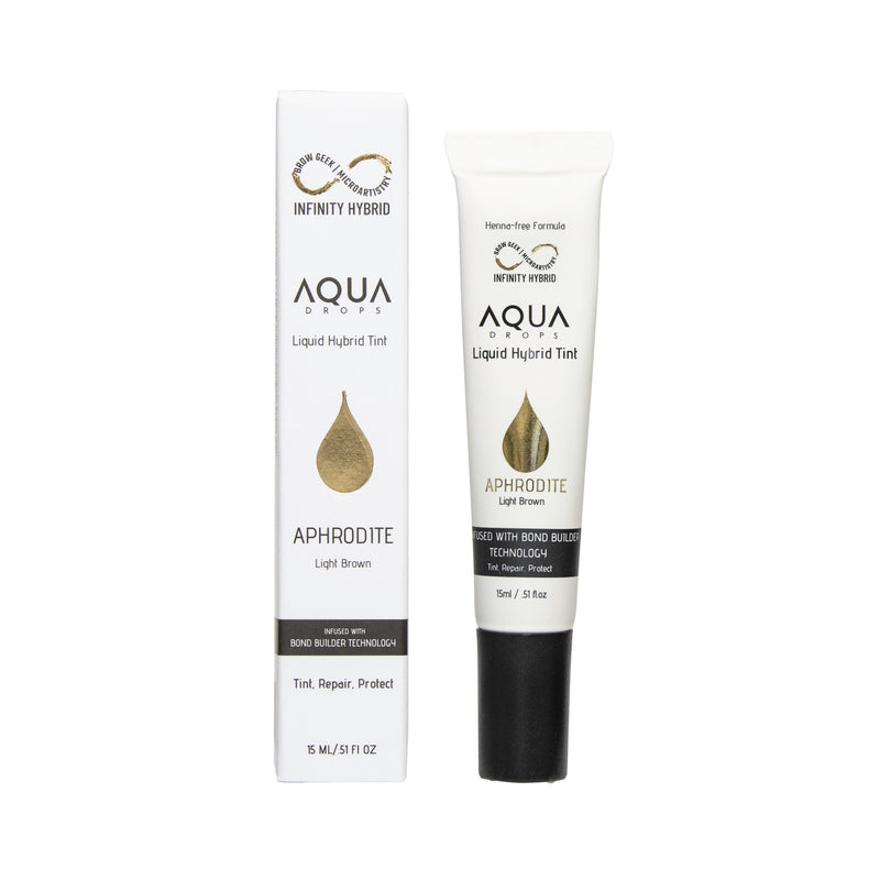 Aqua Drops light brown shade tint - product display