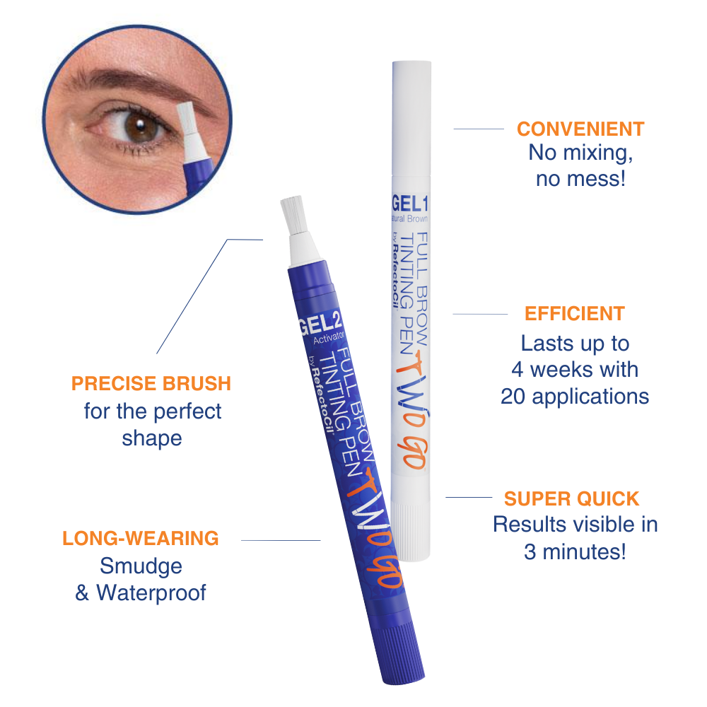 Refectocil Two Go Brow Tinting Pen - Black Brown