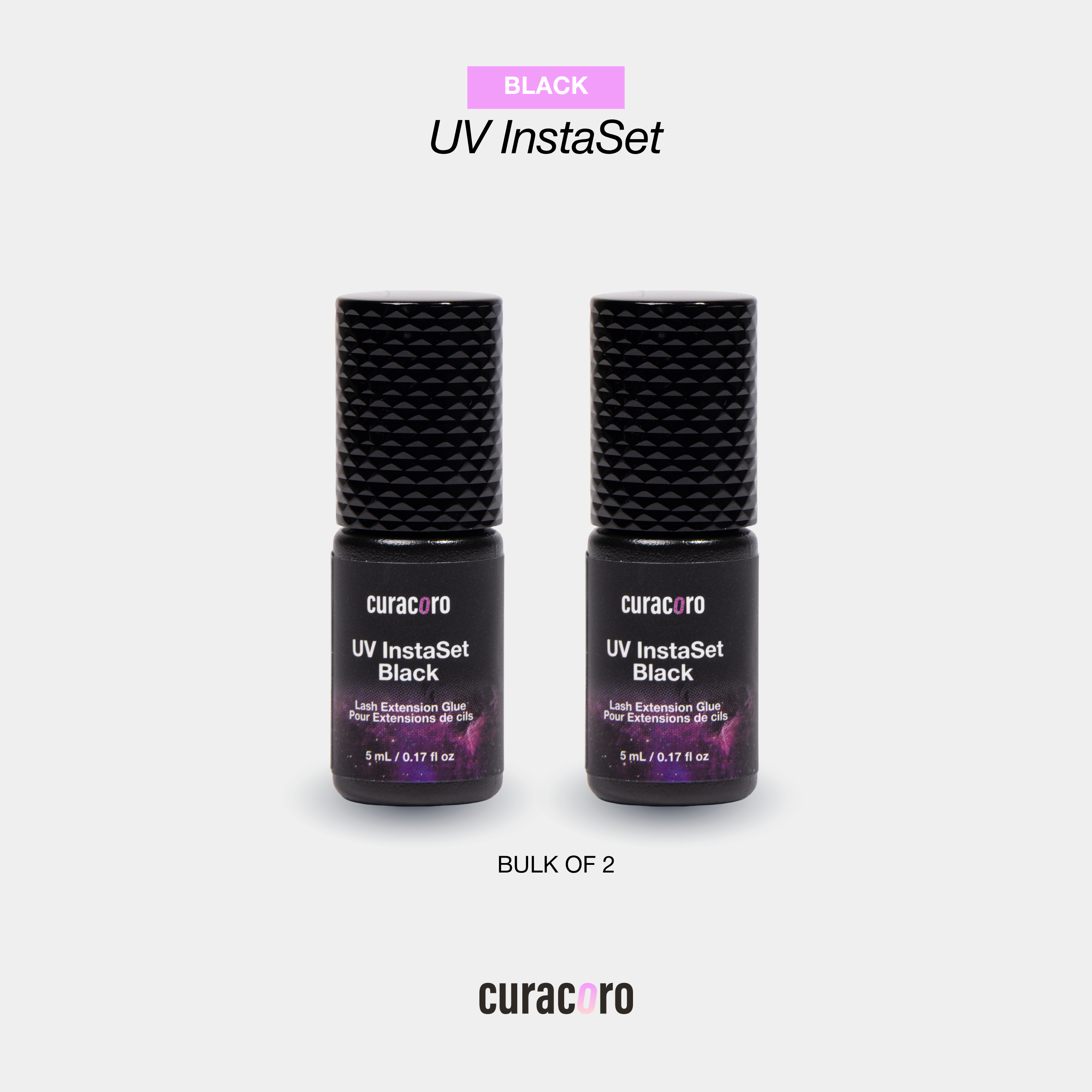 UV Instaset Black - Glue for Eyelash Extensions 5ml