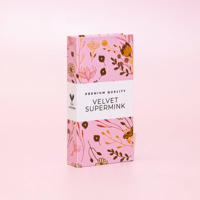 Veludo Super Mink 0,07mm - Ombre Rosa e Branco