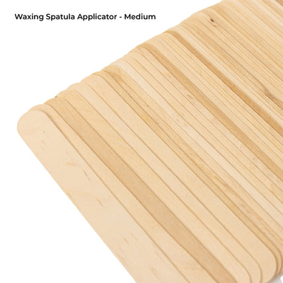 Waxing Spatula Applicator Medium in front of white background.