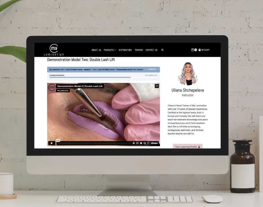 My Lamination Lash Lift and Brow Lamination Online Training Combo (See Link in Description to Purchase)
