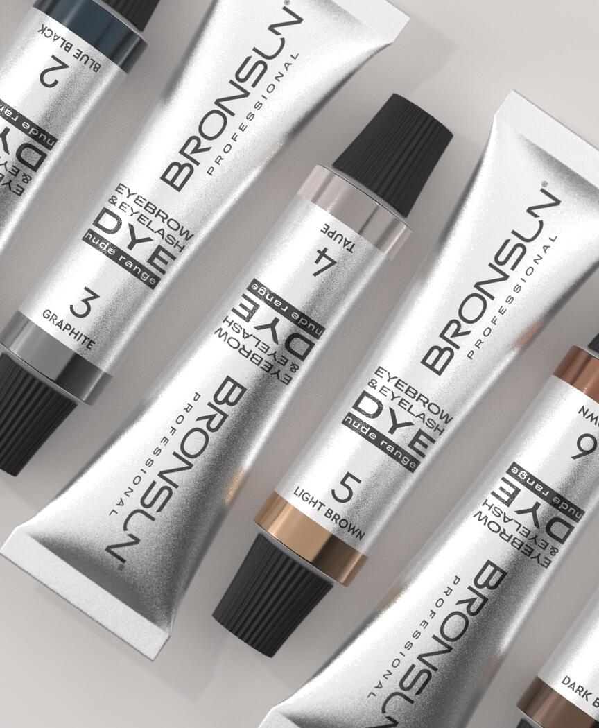 Bronsun Nude Range Eyebrow and Eyelash Cream Dye - Blue Black 