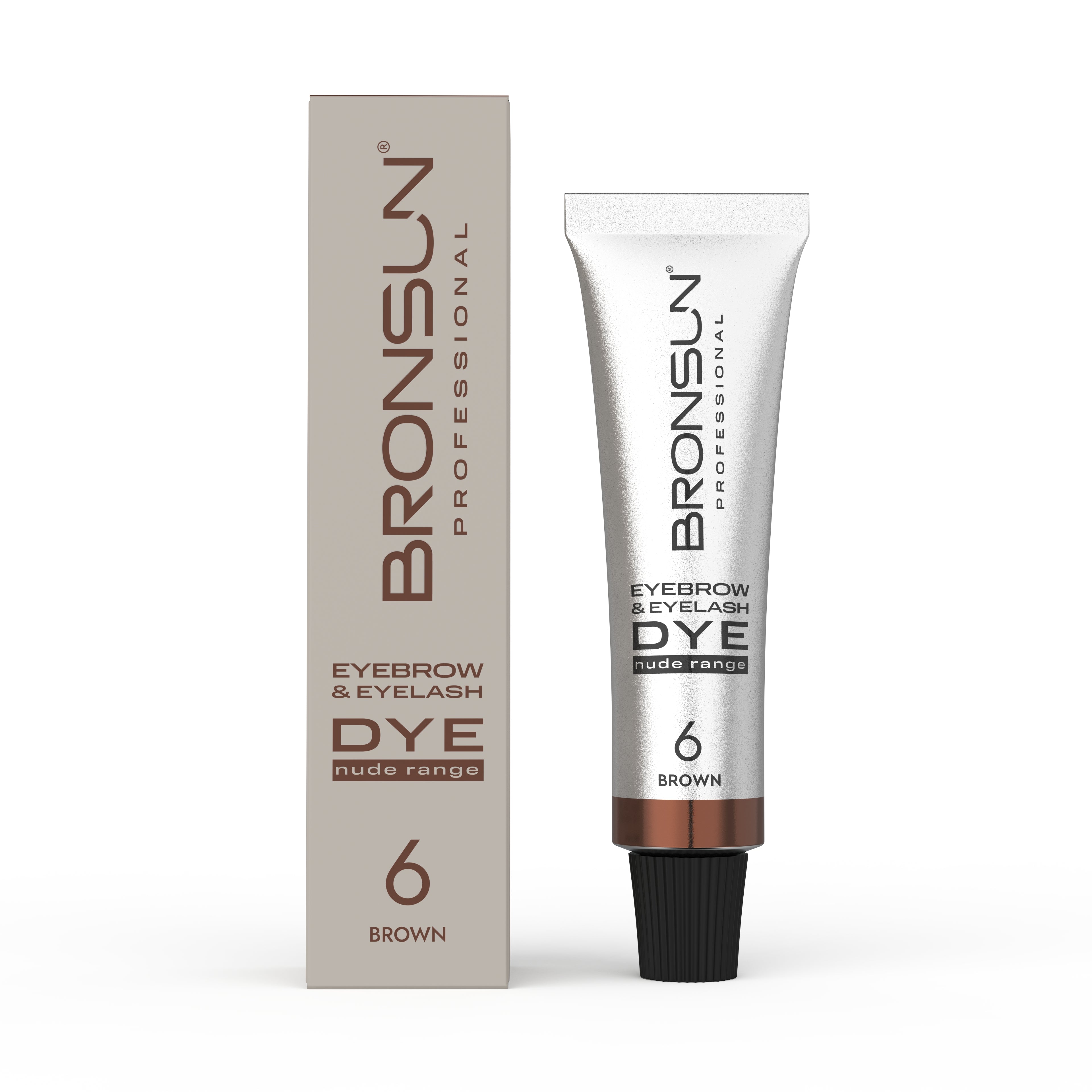 Bronsun Nude Range Eyebrow and Eyelash Cream Dye - Brown 