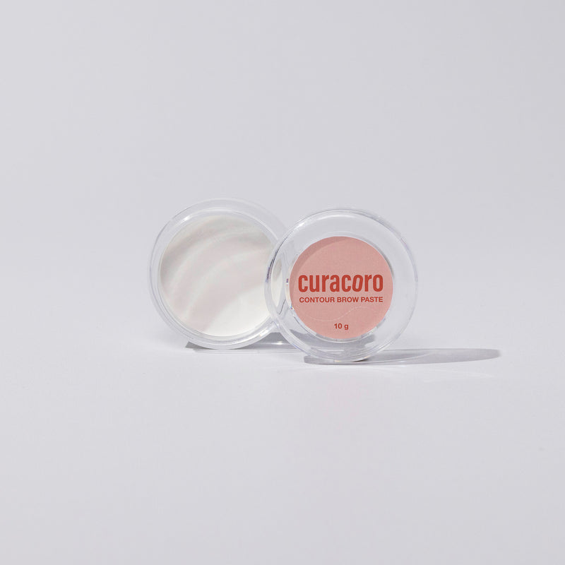 Image of our Contour Brow Paste standing in front of a white background.