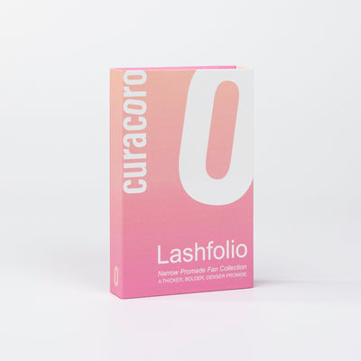 Lashfolio Narrow Promade fans Box over White Background