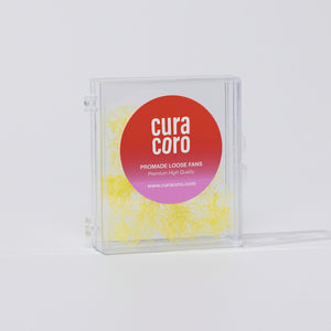 Yellow Promade fans loose 5D 0.07 Clear Case Over White Background