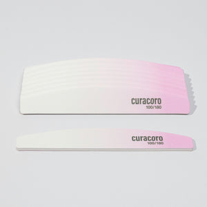 Dual-Sided Nail Files Over White Background