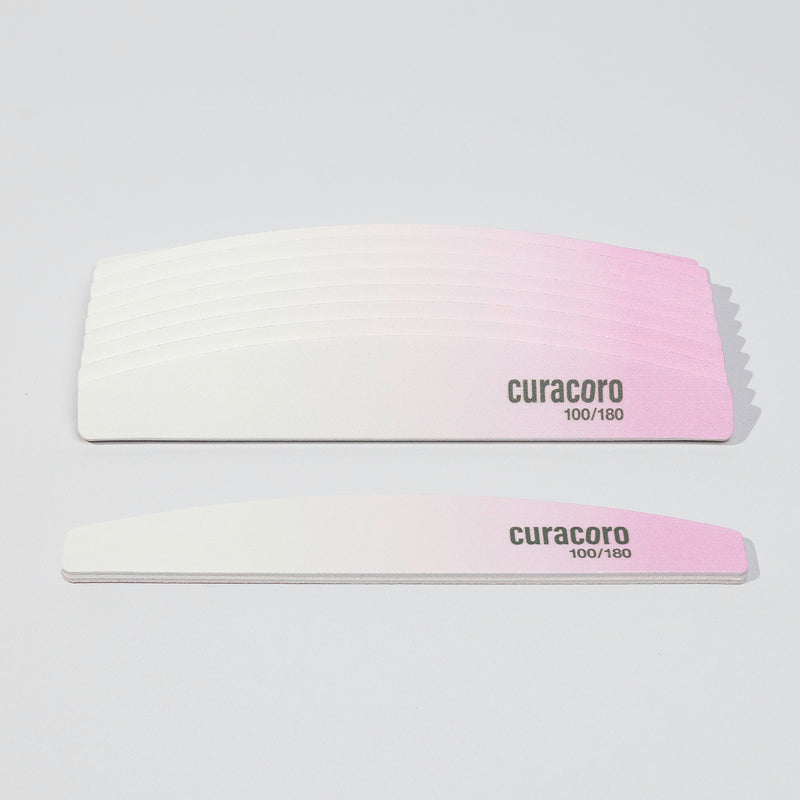 Dual-Sided Nail Files Over White Background