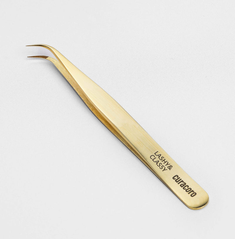 Lashy and Classy Tweezer Gold