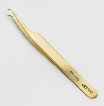 Curacoro Lash Extension Tweezer Gold style.