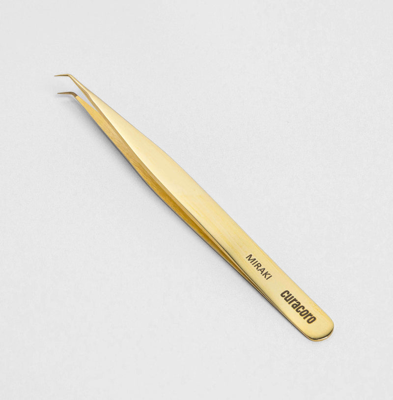 Curacoro Lash Extension Tweezer Gold style.