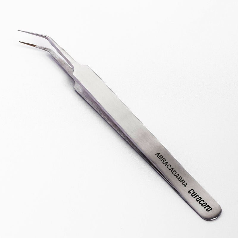 Curacoro Lash Extension Tweezer Silver style.