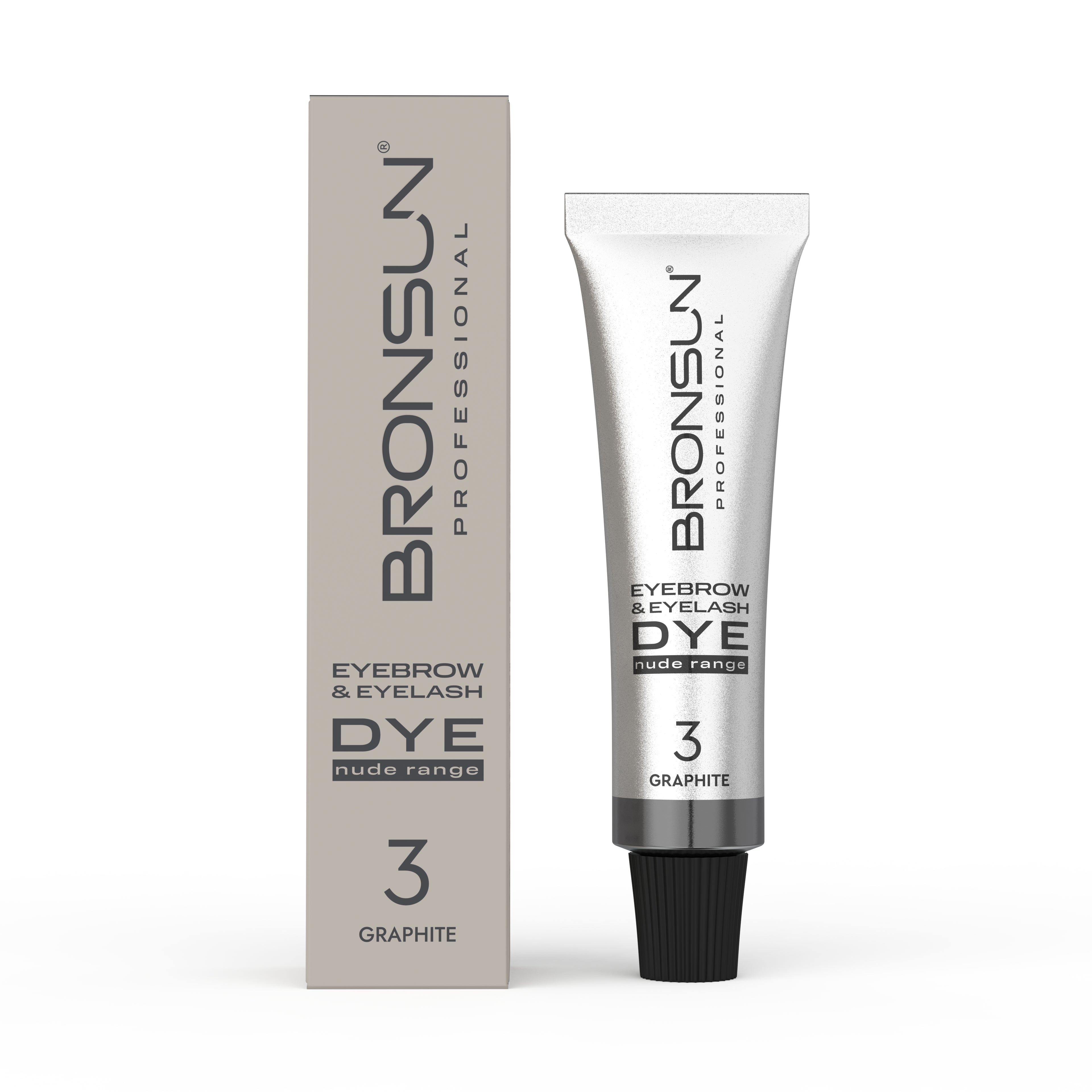 Bronsun Nude Range Eyebrow and Eyelash Cream Dye - Graphite 