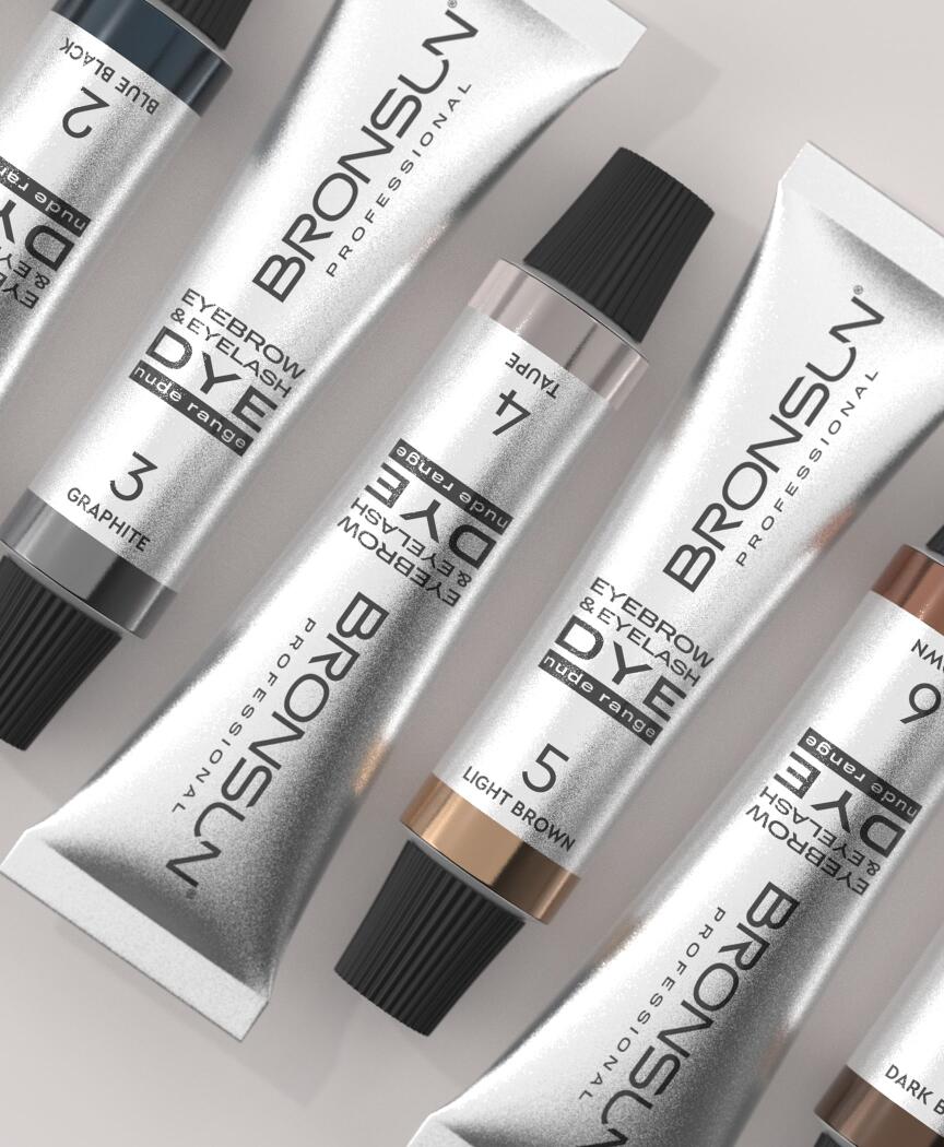 Bronsun Nude Range Eyebrow and Eyelash Cream Dye - Graphite 