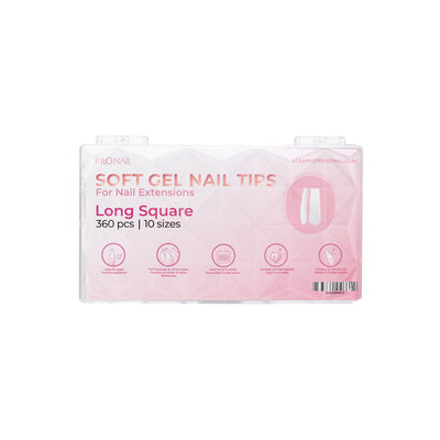 Curacoro ProNail Soft Gel Tips - Square