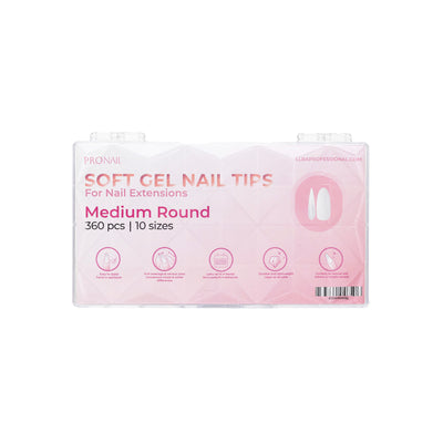 Curacoro ProNail Soft Gel Tips - Round