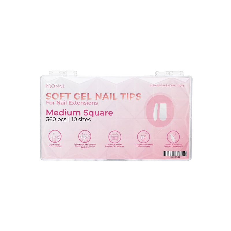 Curacoro ProNail Soft Gel Tips - Square