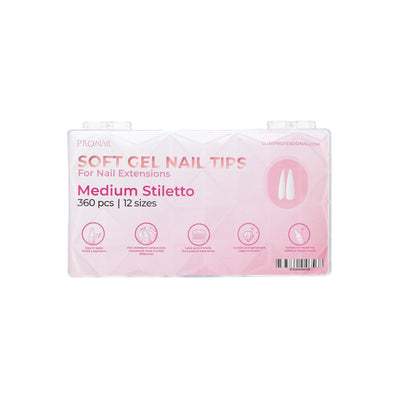 Curacoro ProNail Soft Gel Tips - Stiletto