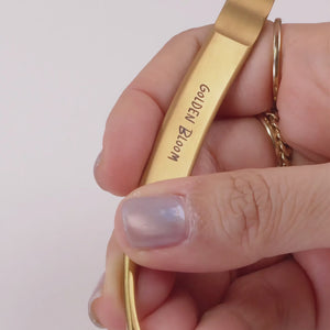 90° Tweezer - Golden Bloom