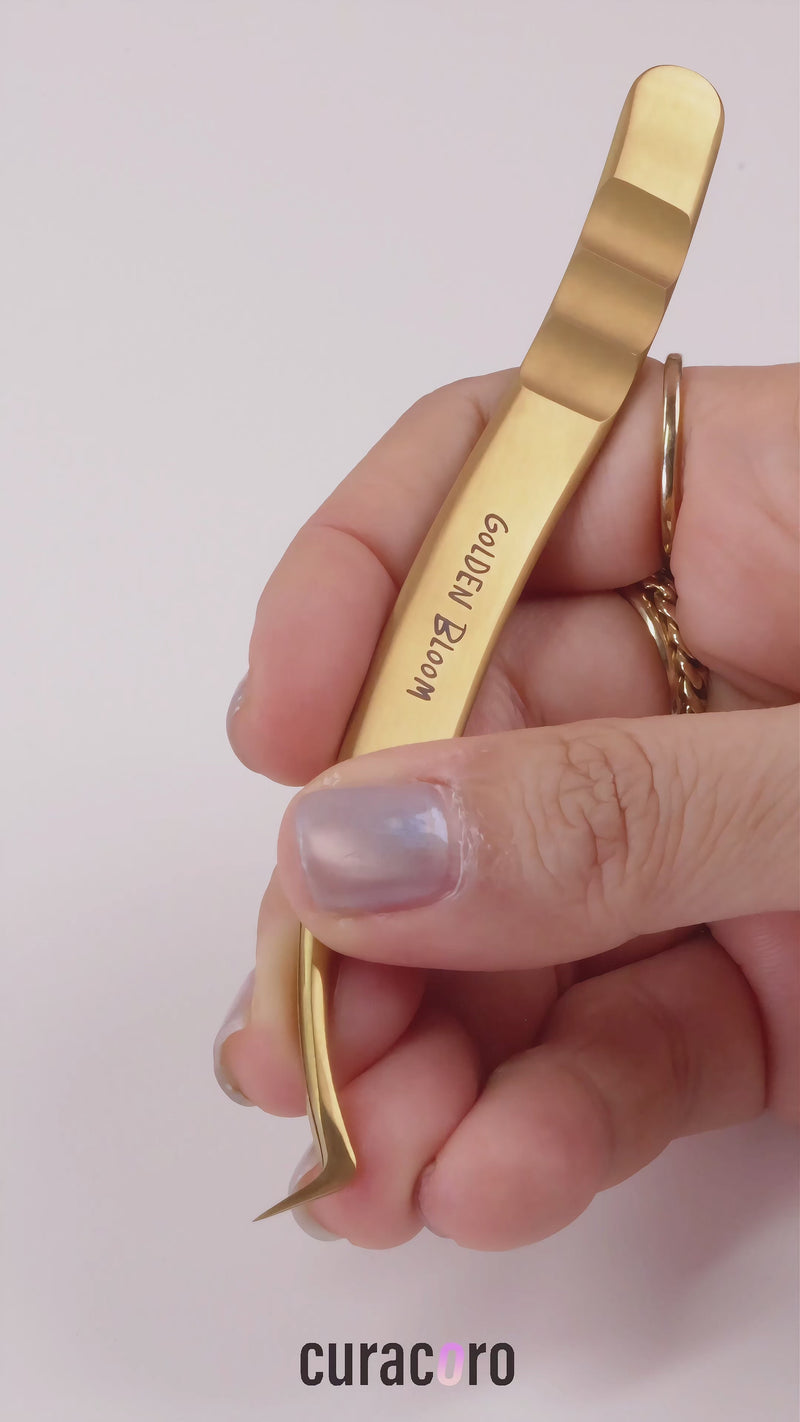90° Tweezer - Golden Bloom