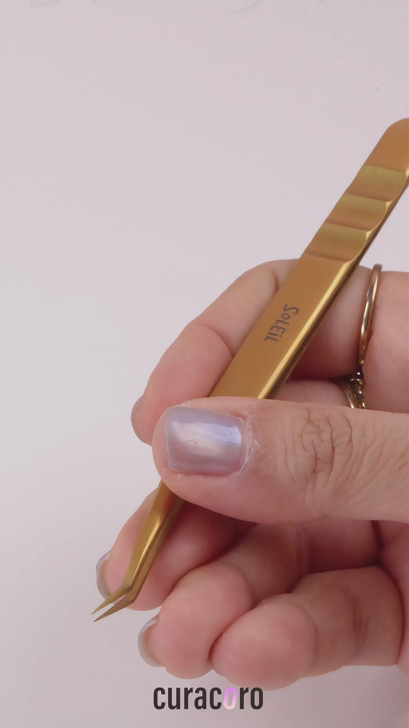 50° Short Tip Tweezer - Soleil