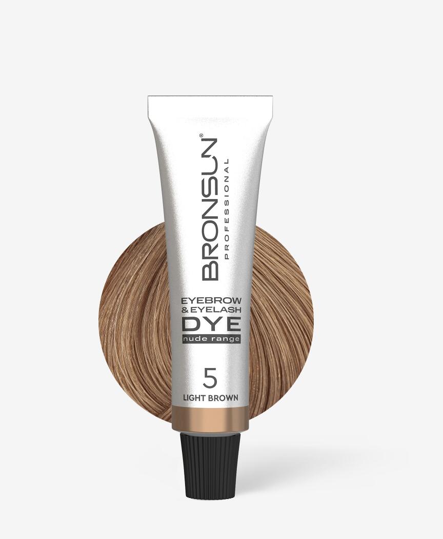 Bronsun Nude Range Eyebrow and Eyelash Cream Dye - Light Brown 