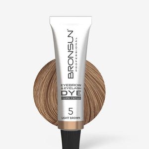 Bronsun Nude Range Eyebrow and Eyelash Cream Dye - Light Brown 