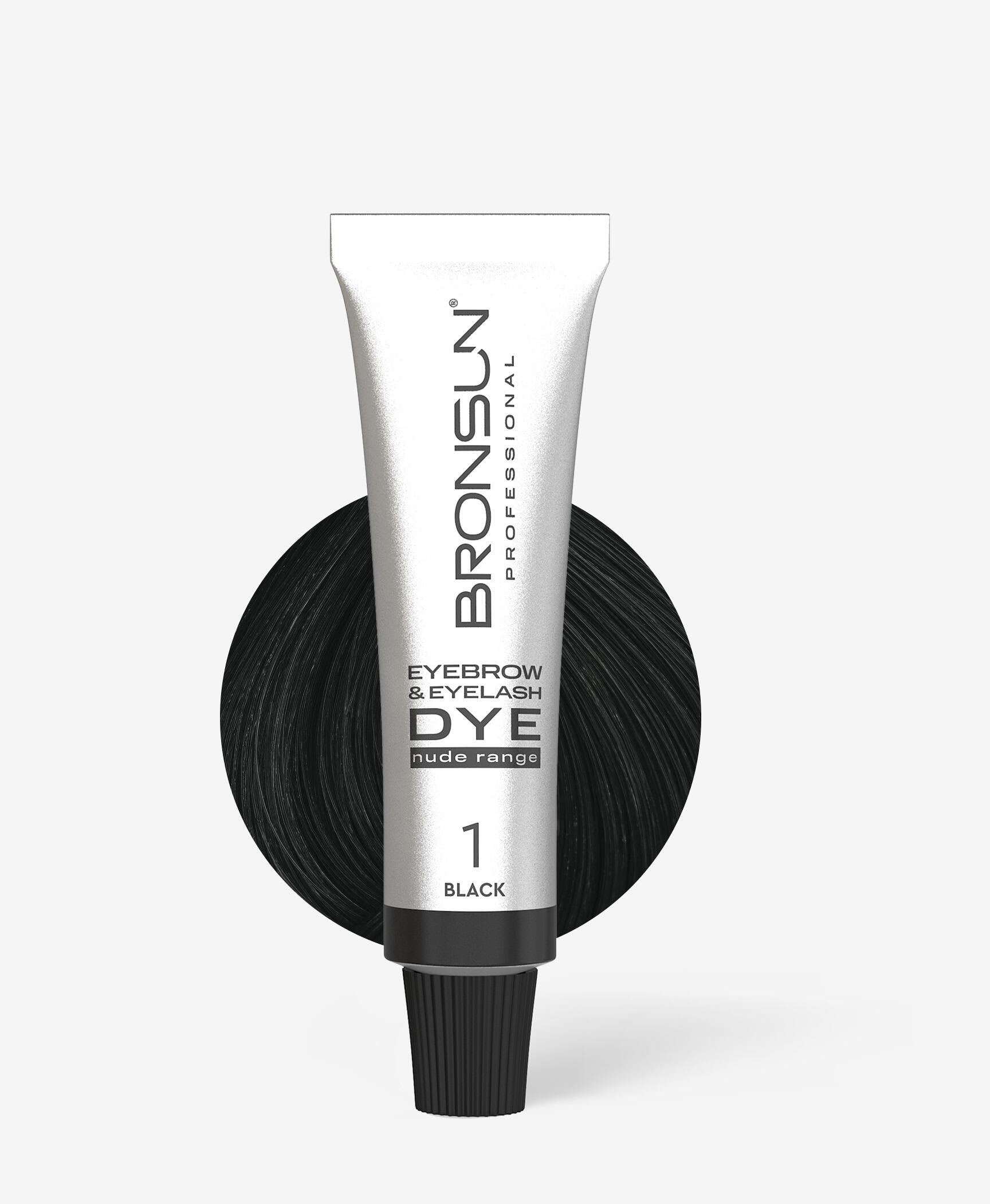 Bronsun Nude Range Eyebrow and Eyelash Cream Dye - Black 