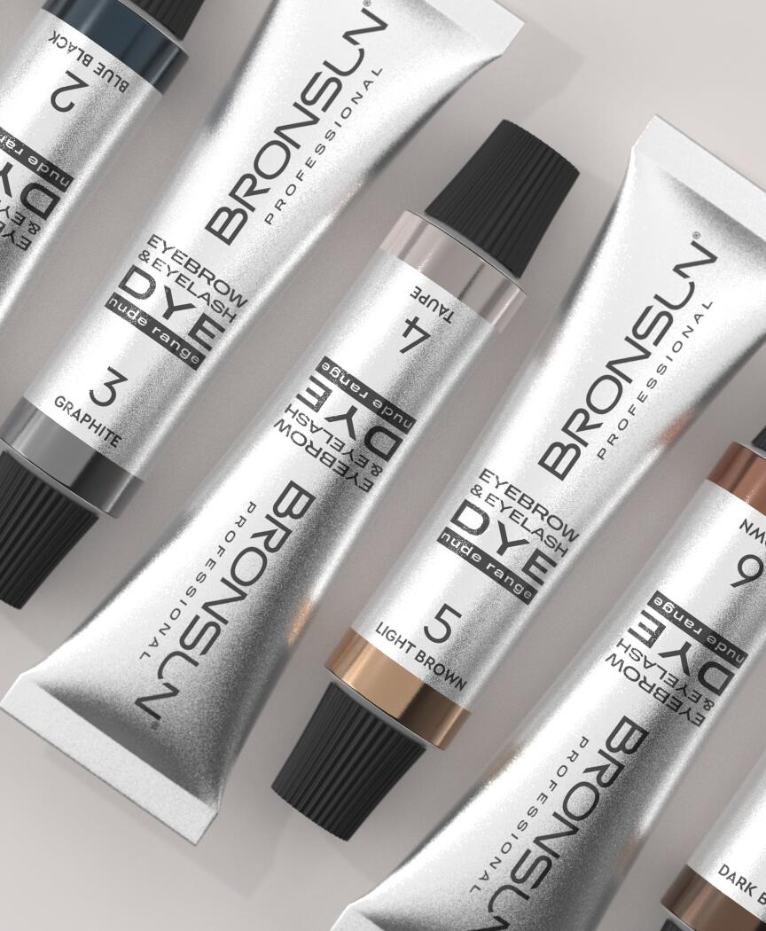 Bronsun Nude Range Eyebrow and Eyelash Cream Dye - Black 