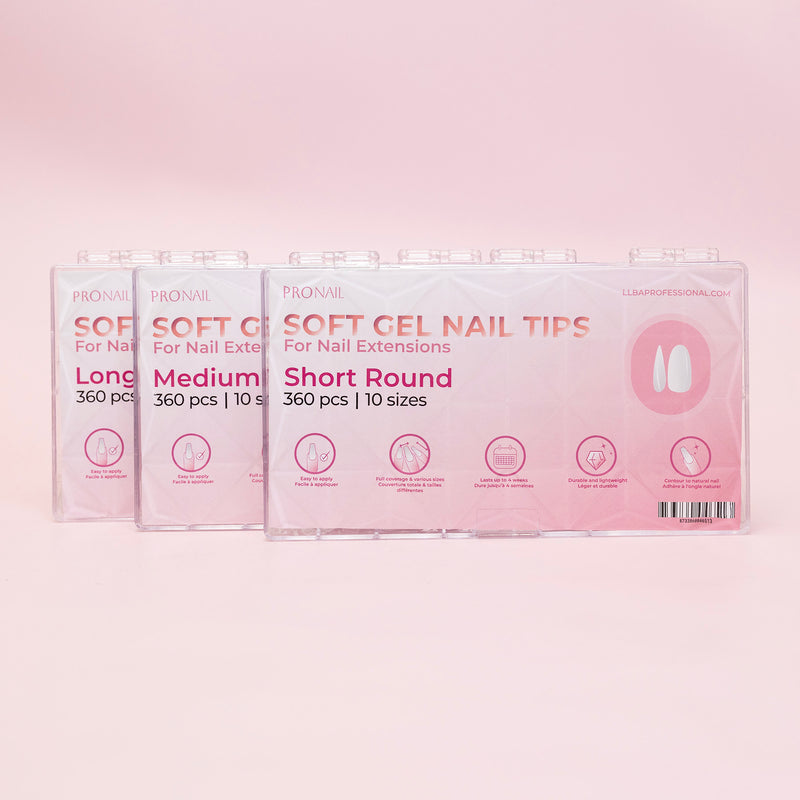 Curacoro ProNail Soft Gel Tips - Rund