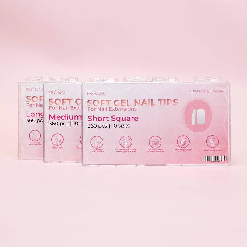 Curacoro ProNail Soft Gel Tips - Square